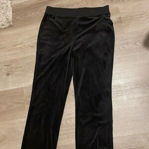 Juicy Couture Velvet Black Lounge Pants